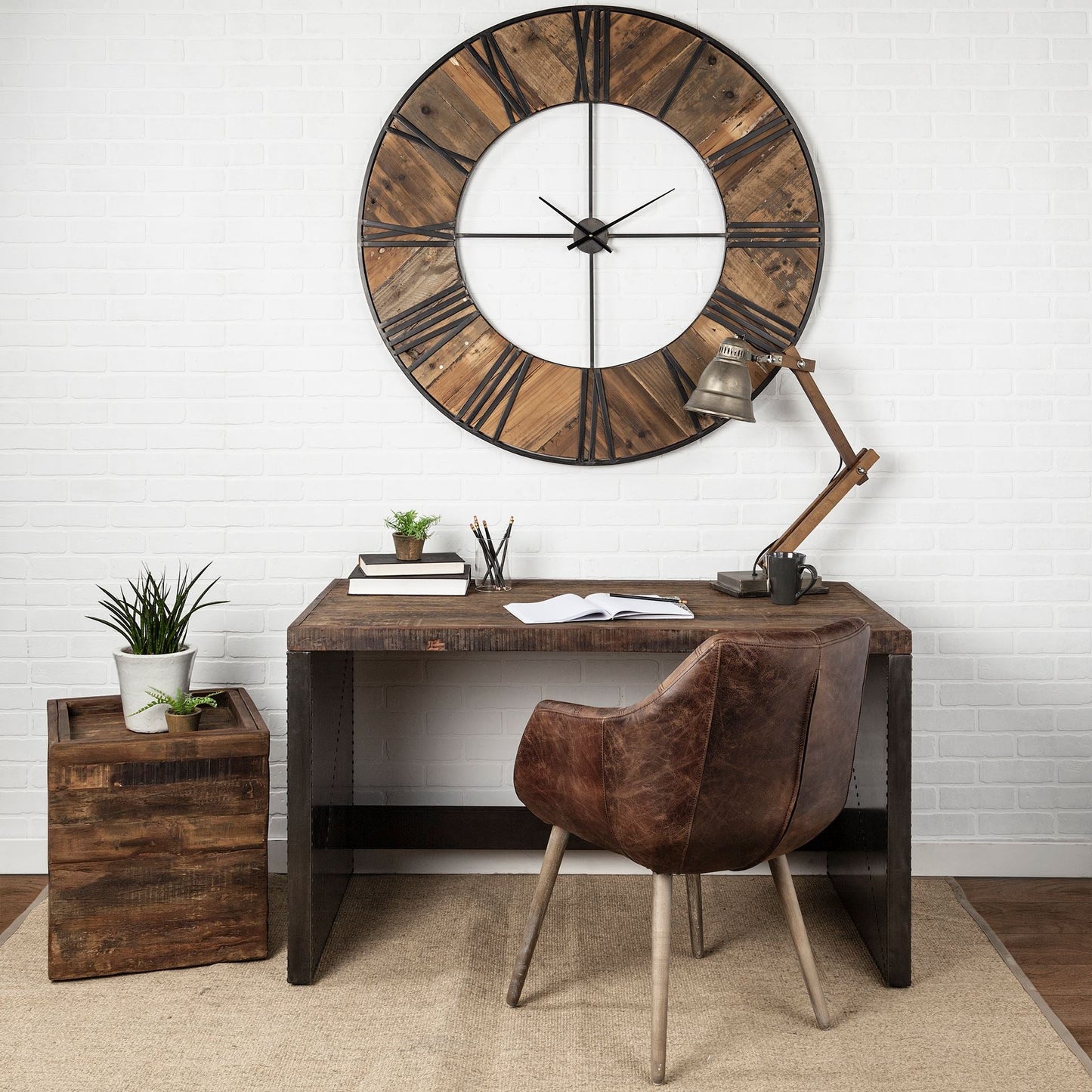 Orwell Wood Top Brown Office Desk