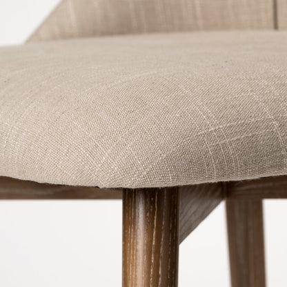 Mercana Ronald Cream Fabric Dining Chair (Set of 2)