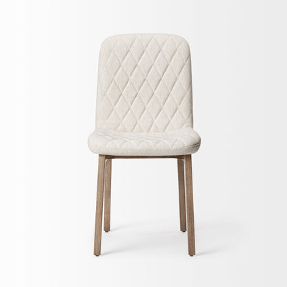 Mercana David Fabric Wrap Armless Dining Chair (Set of 2)
