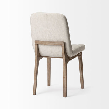 Mercana David Fabric Wrap Armless Dining Chair (Set of 2)