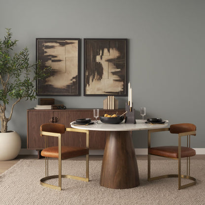 Mercana Hollyfield Leather Dining Chair (Set of 2)