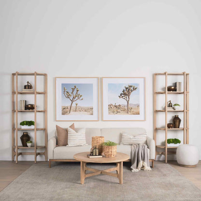 Taylin Light Brown Solid Wood Etagere