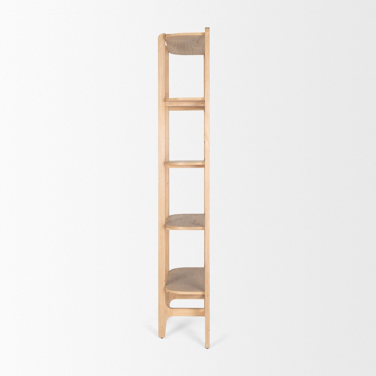 Taylin Light Brown Solid Wood Etagere