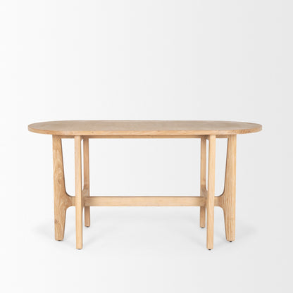Taylin Light Brown Solid Wood Desk