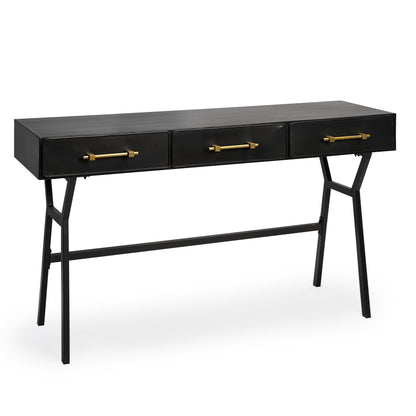 Vince Three Drawers Metal Office Desk