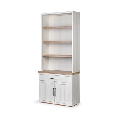 Fairview Three Shelves Wood Bookcase