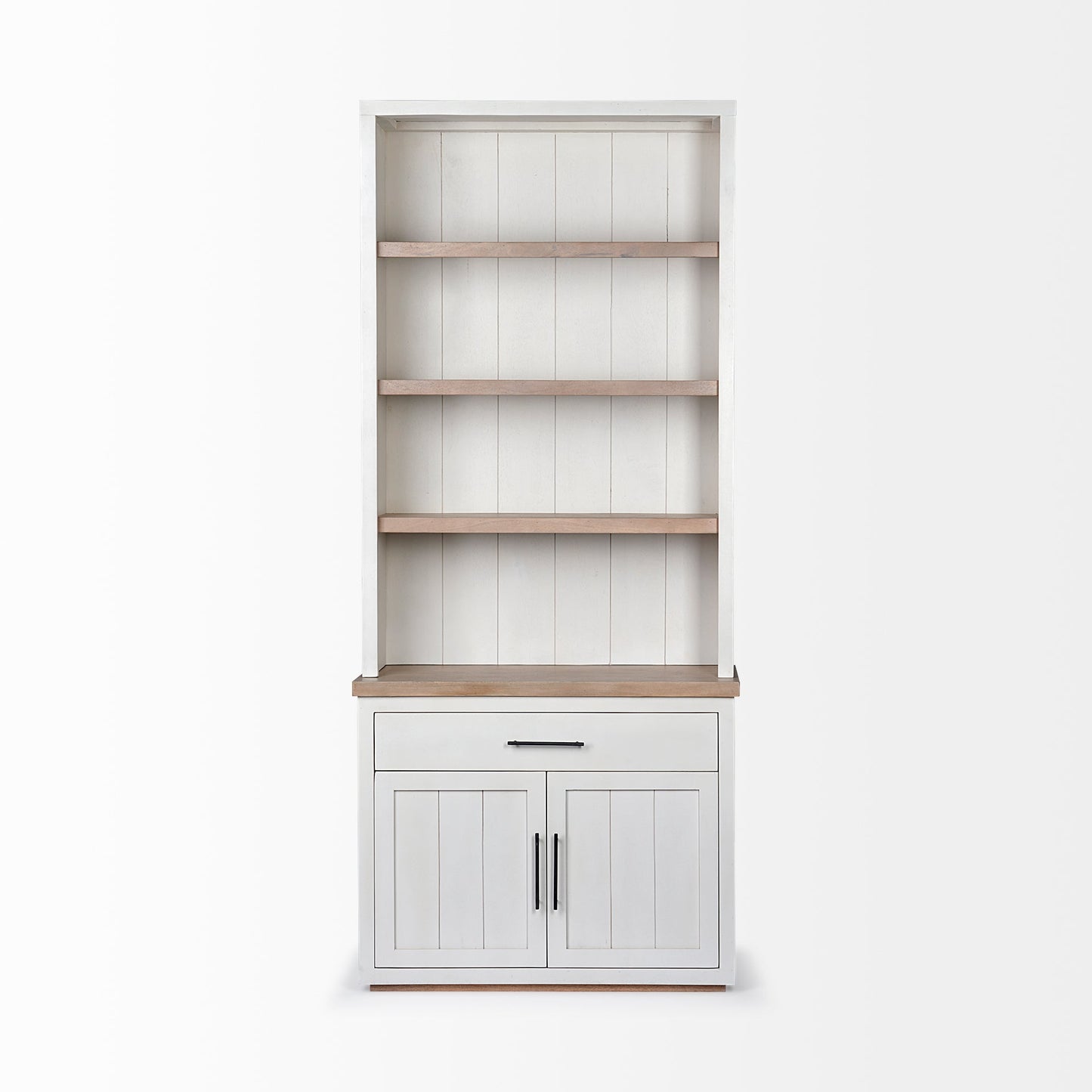 Fairview Three Shelves Wood Bookcase