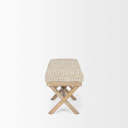 Solis Fabric X-Frame Bedroom Bench