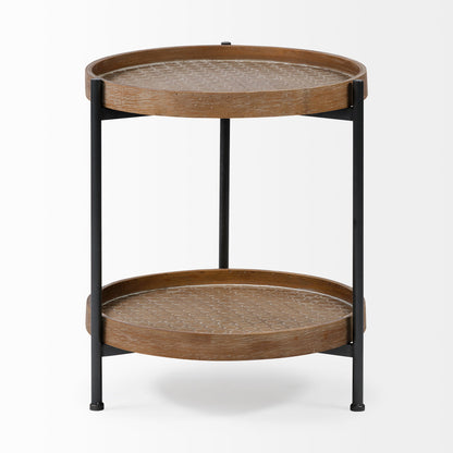 Mercana Kade Tray-Style Wood Side Table