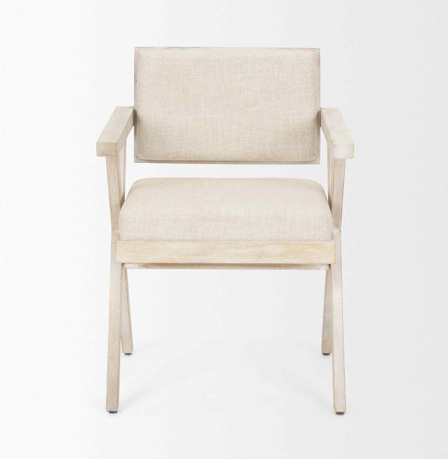 Mercana Topanga Cream Fabric Dining Chair (Set of 2)