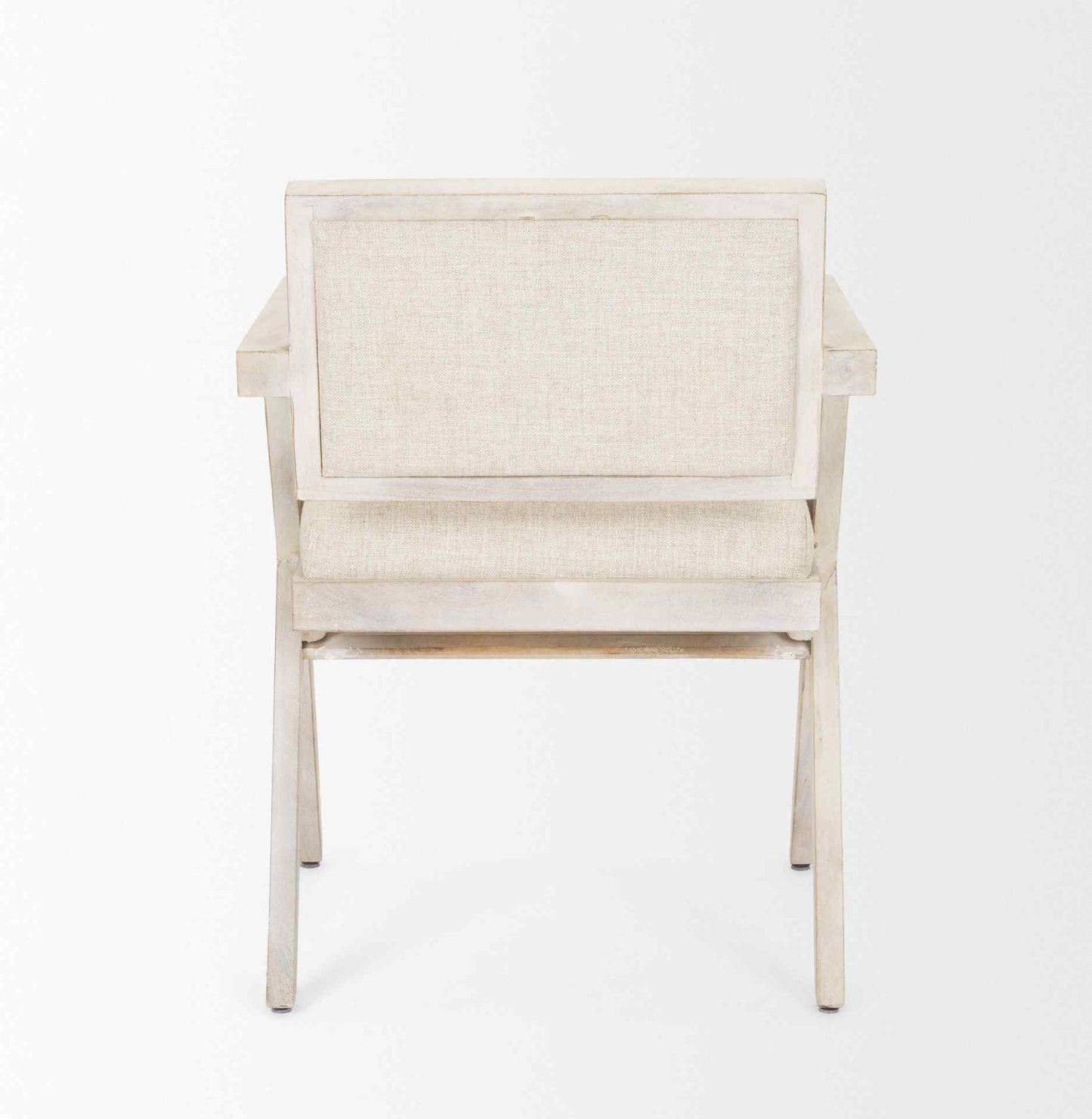 Mercana Topanga Cream Fabric Dining Chair (Set of 2)