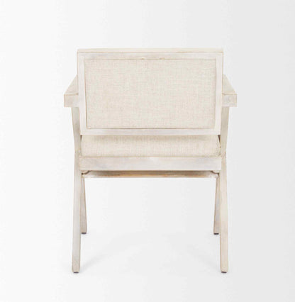 Mercana Topanga Cream Fabric Dining Chair (Set of 2)