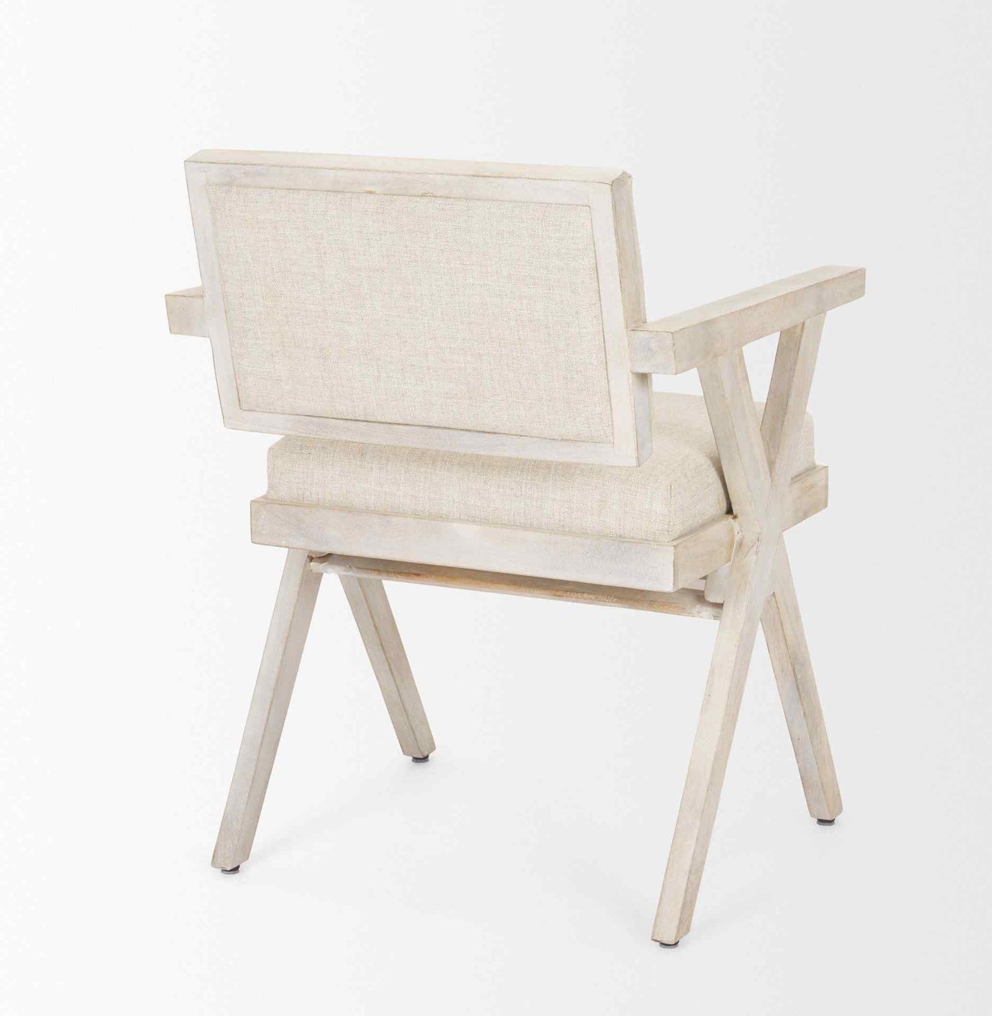 Mercana Topanga Cream Fabric Dining Chair (Set of 2)