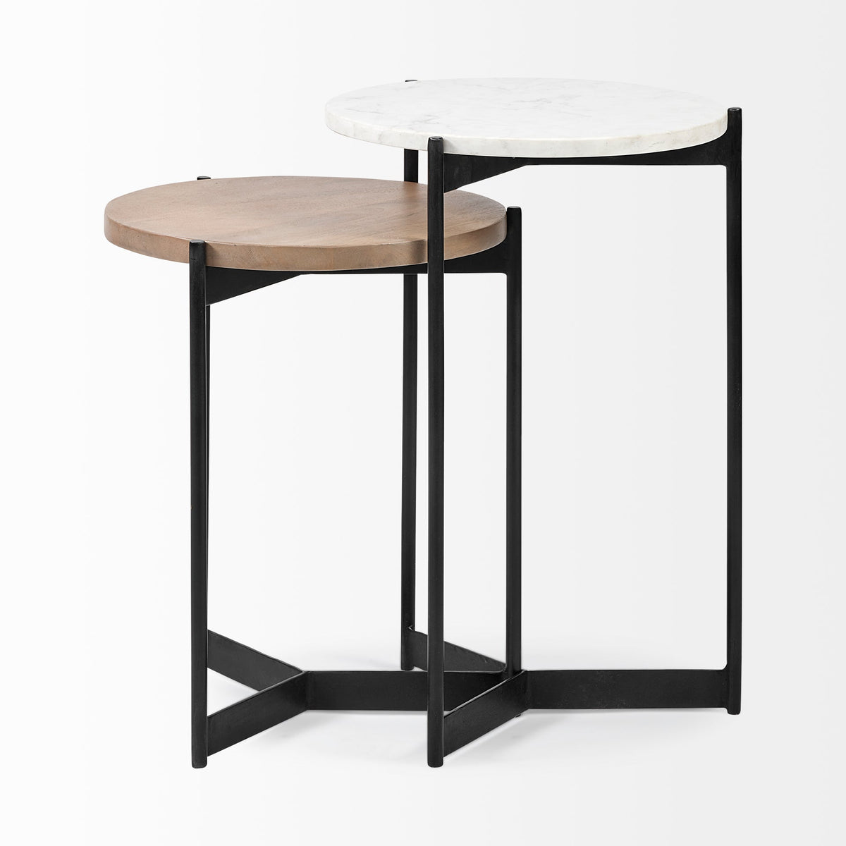 Mercana Larkin Wooden Nesting Table (Set of 2)