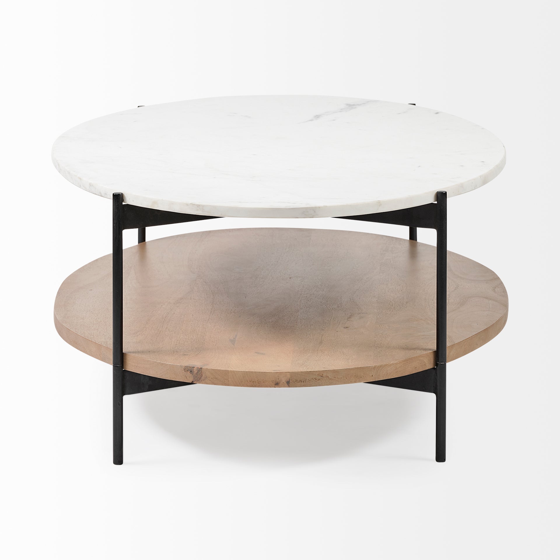 Mercana Larkin Marble Top Oval Coffee Table