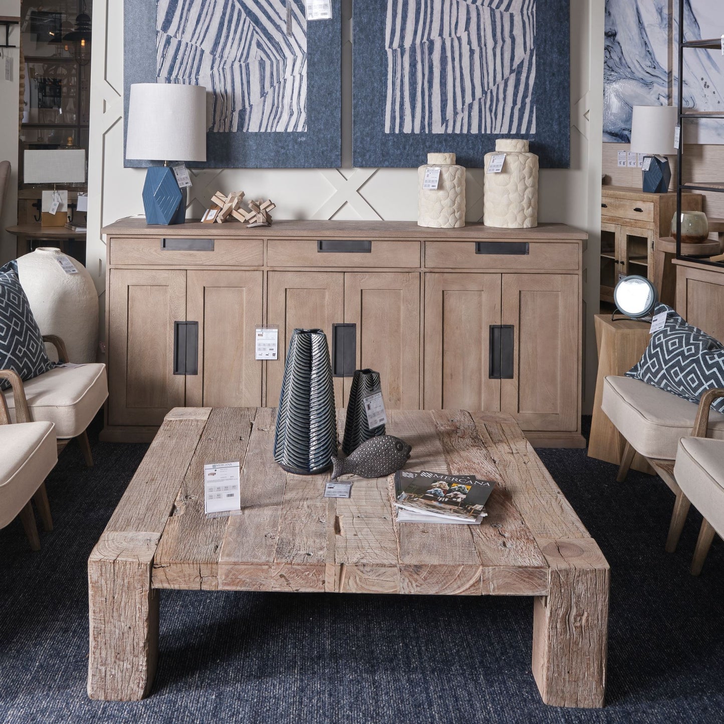 Mercana Braxton Solid Wood Sideboard