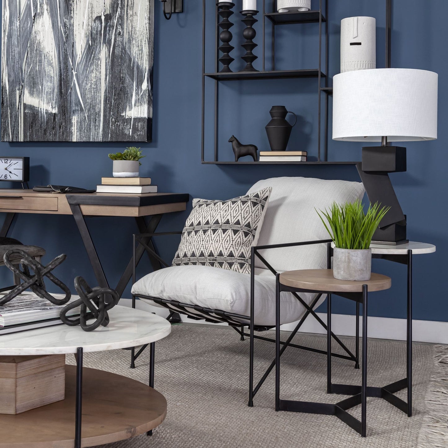Mercana Larkin Wooden Nesting Table (Set of 2)