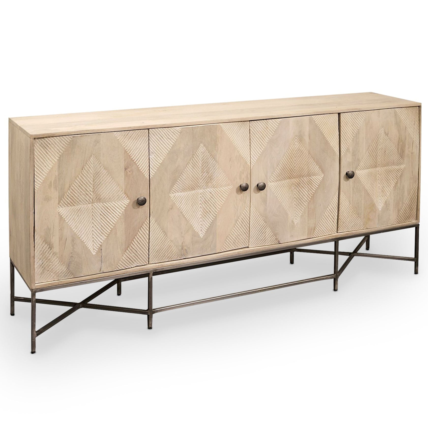 Mercana Hogarth Four Doors Wood Sideboard