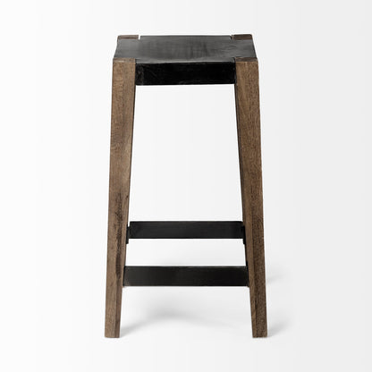 Mercana Nell Wooden Brown Leg Bar Stool