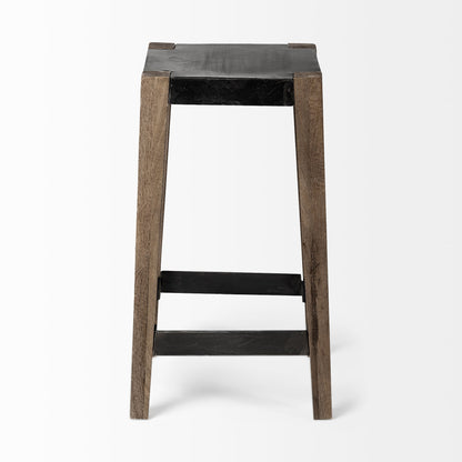Mercana Nell Wooden Brown Leg Bar Stool