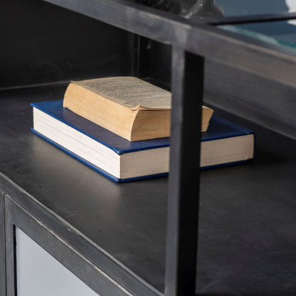 Pender Glass Door Black Display Sideboard