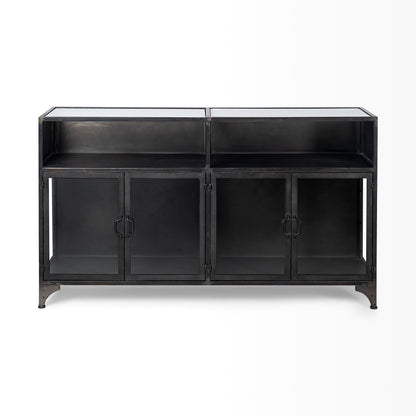 Pender Glass Door Black Display Sideboard