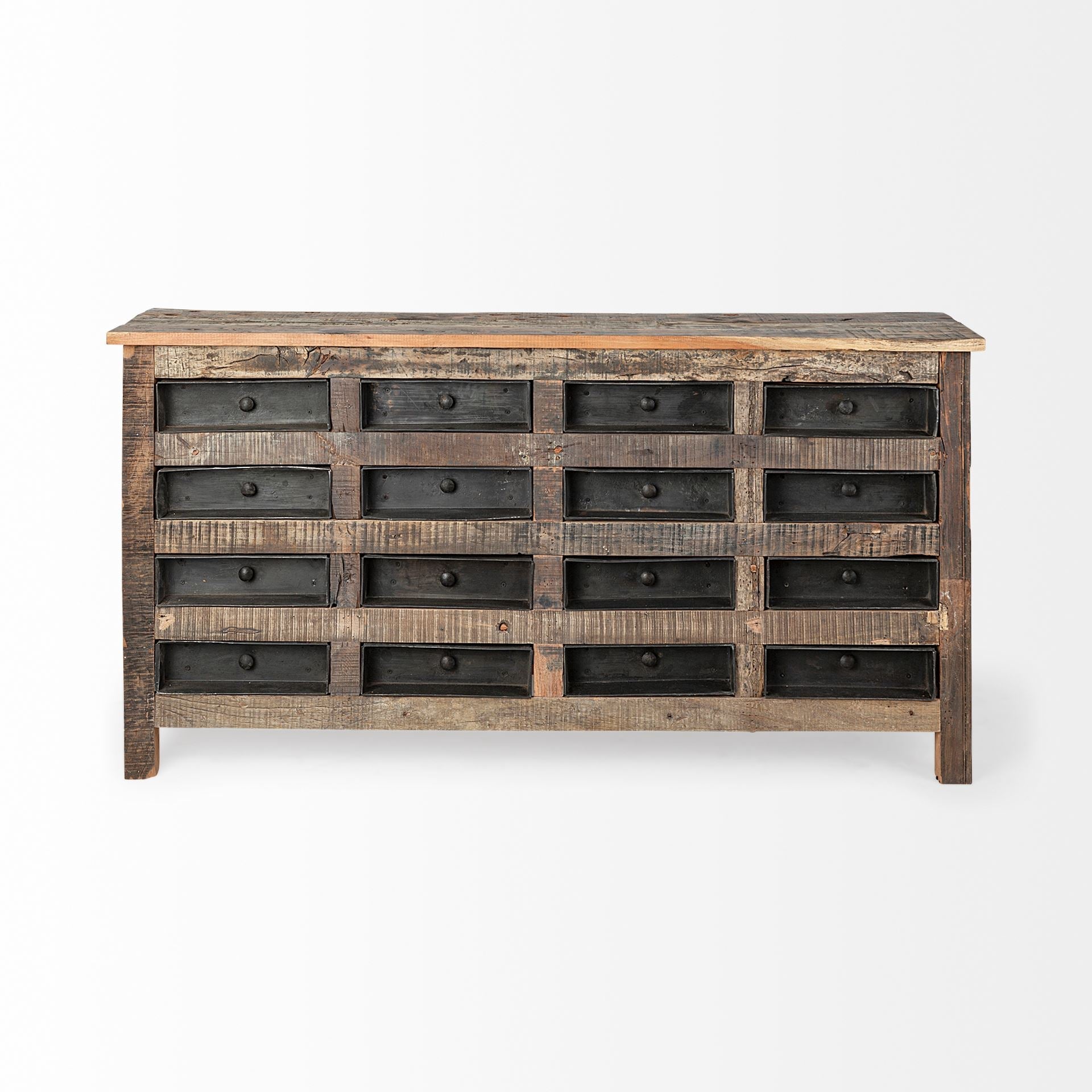 Mercana Wilton Sixteen Drawers Wood Sideboard