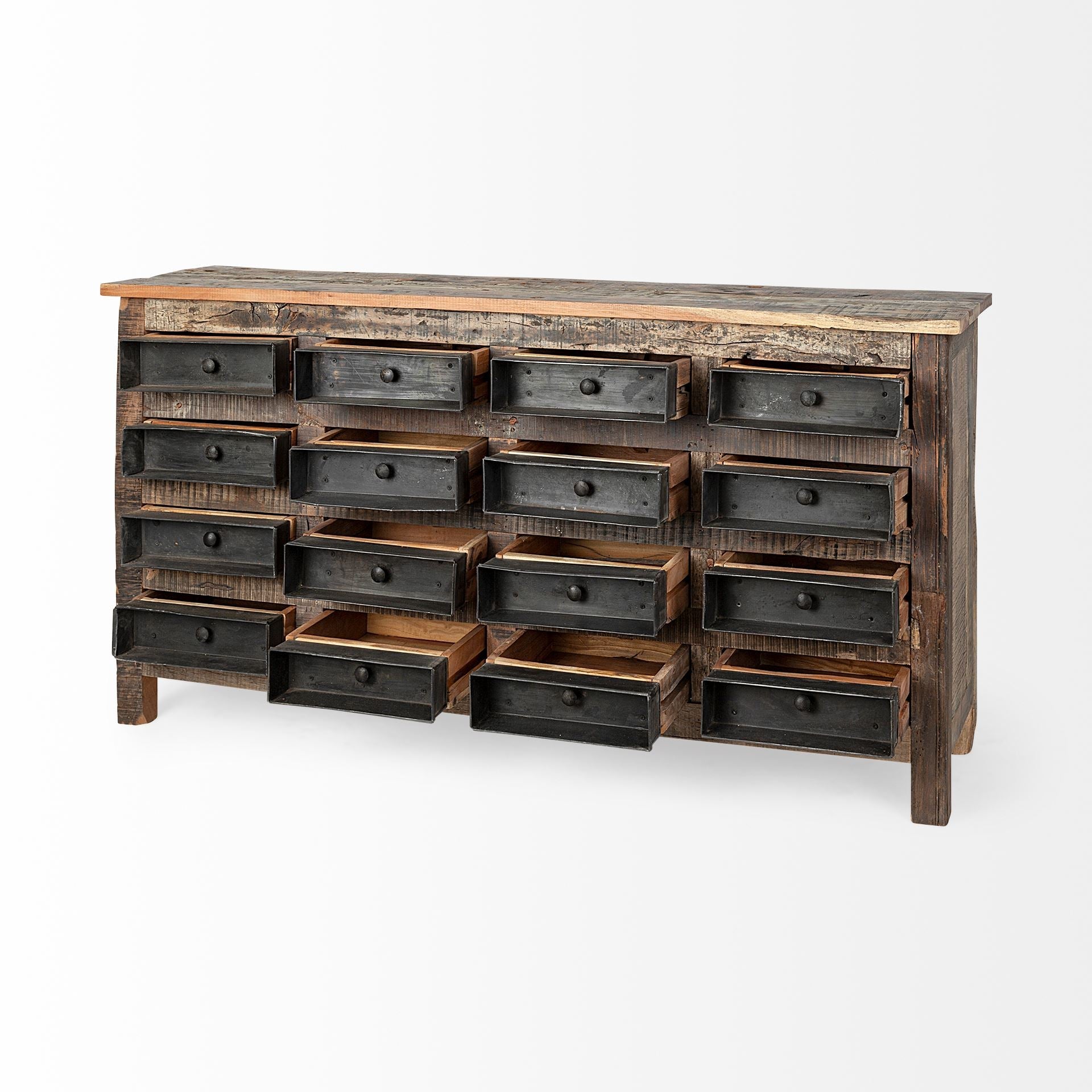 Mercana Wilton Sixteen Drawers Wood Sideboard