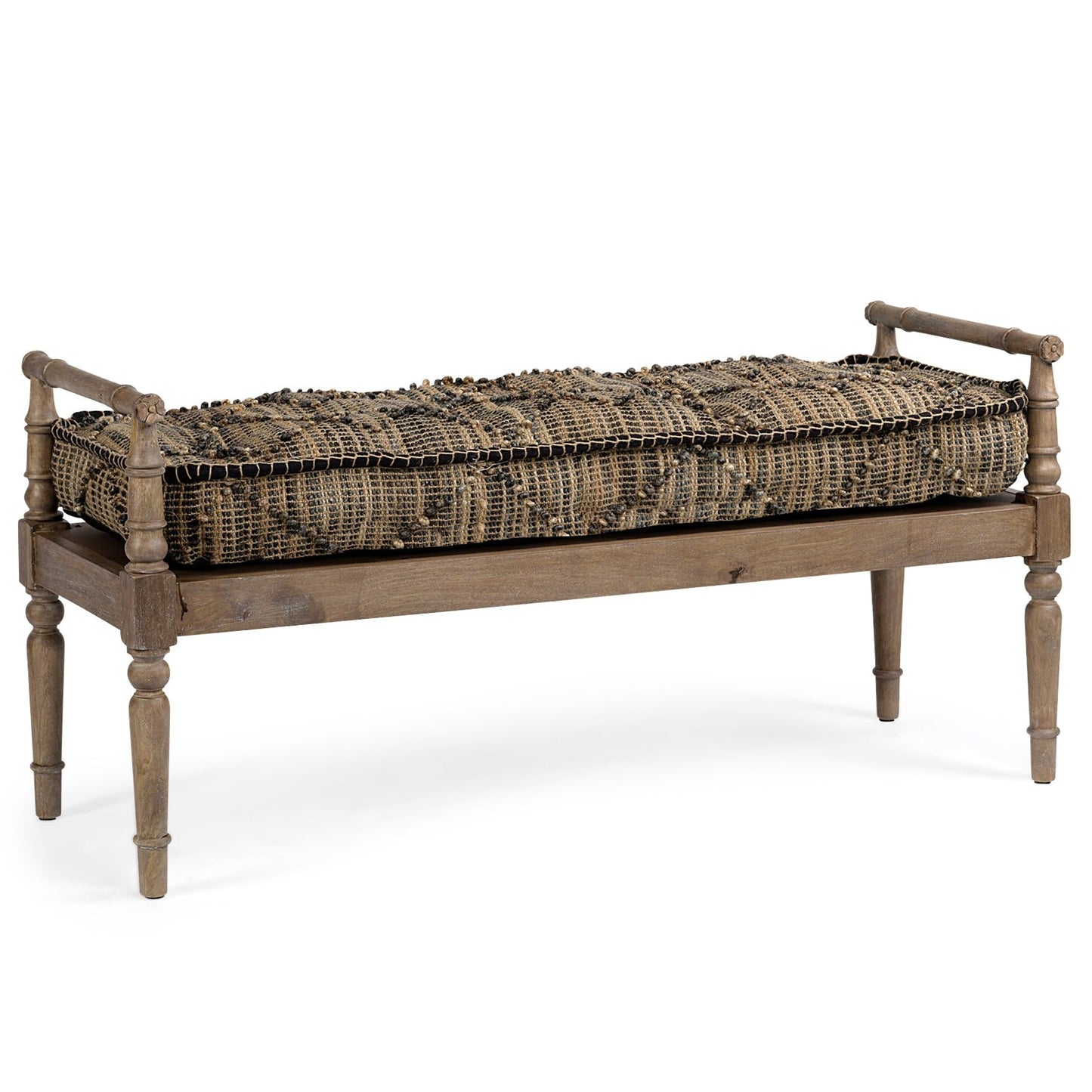 Fullerton Jute Patterned Top Bedroom Bench