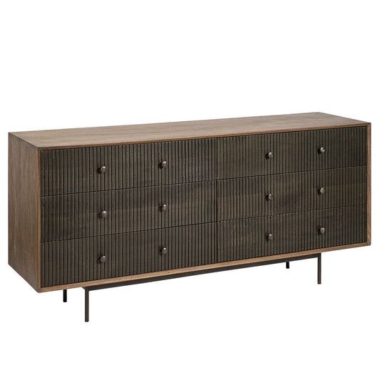 Mercana Grace Six Drawers Wood Dresser