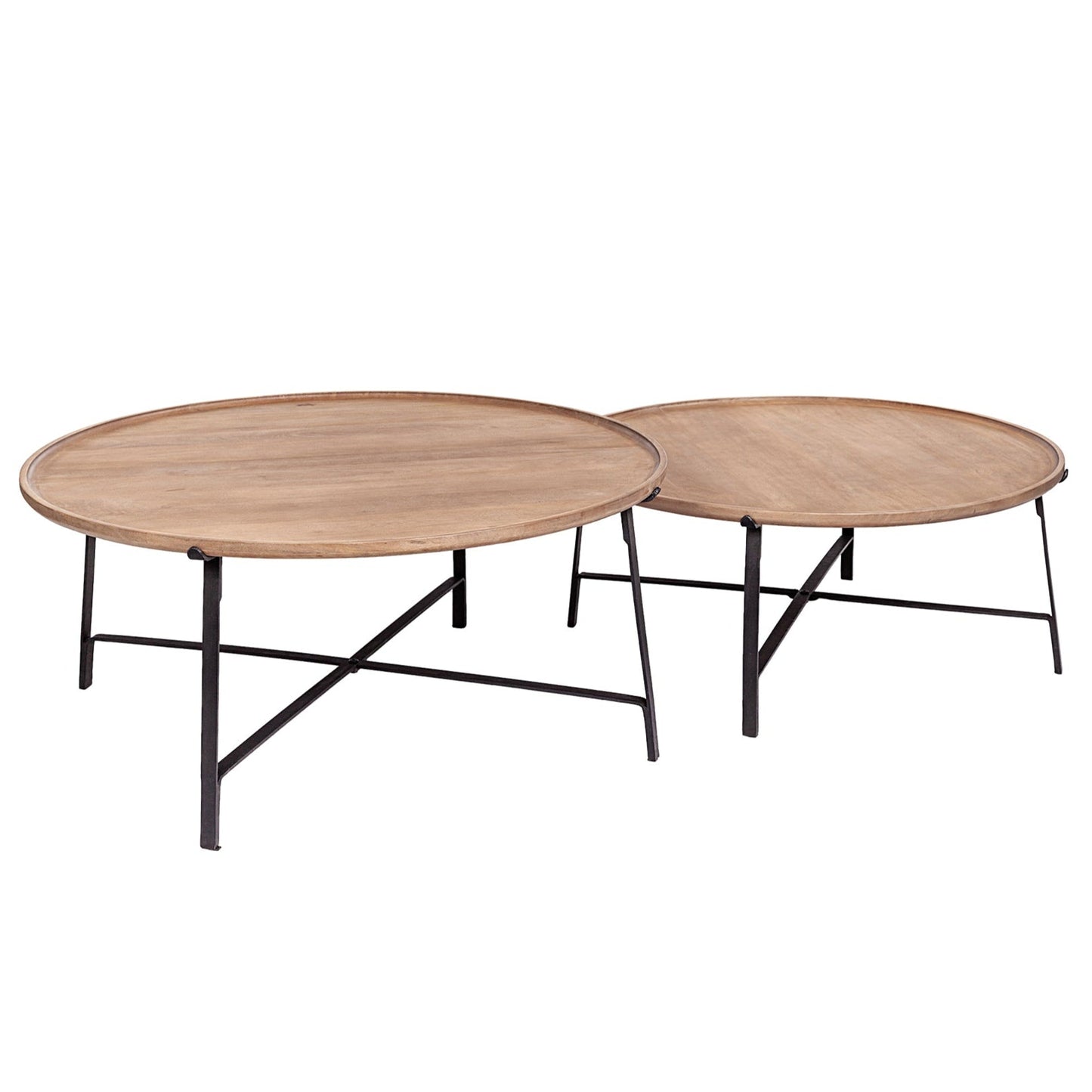 Mercana Helios Wooden Nesting Coffee Table (Set of 2)