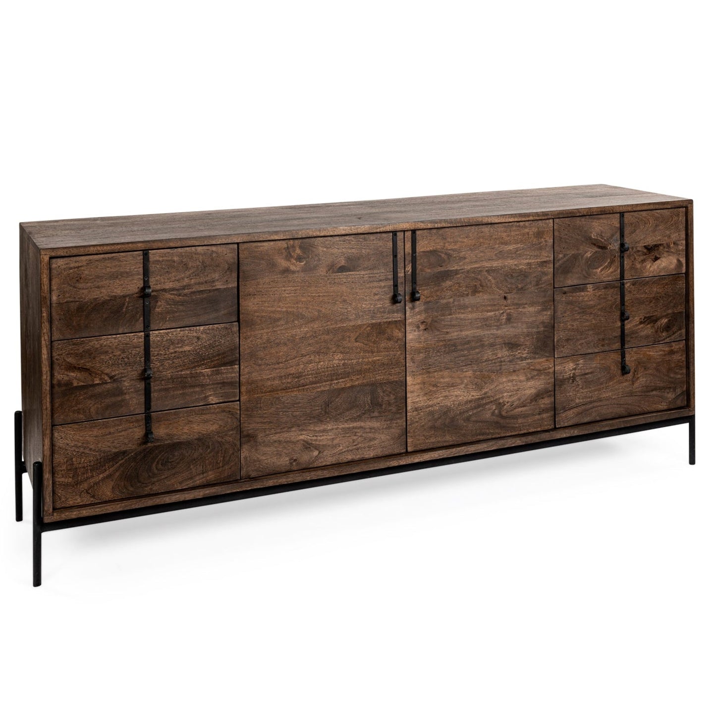 Glenn Six Drawers Wood Sideboard