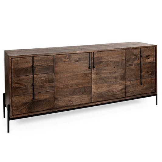 Mercana Glenn Six Drawers Wood Sideboard