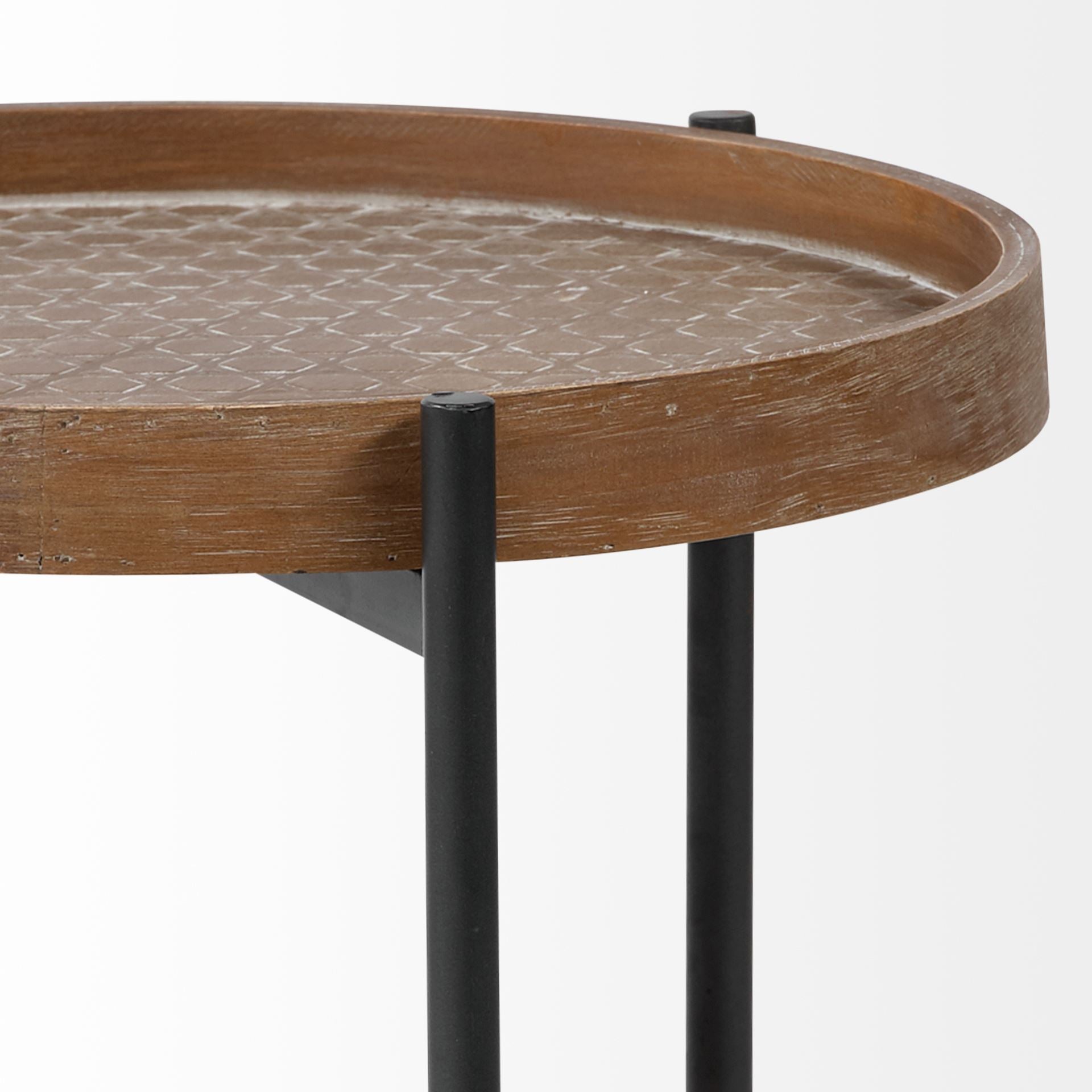 Mercana Kade Tray-Style Wood Side Table