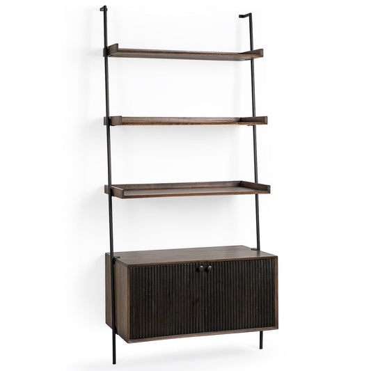 Grace Three Shelves Wooden Shelving Unit
