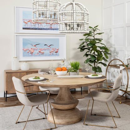 Mercana Crossman Wooden Round Dining Table