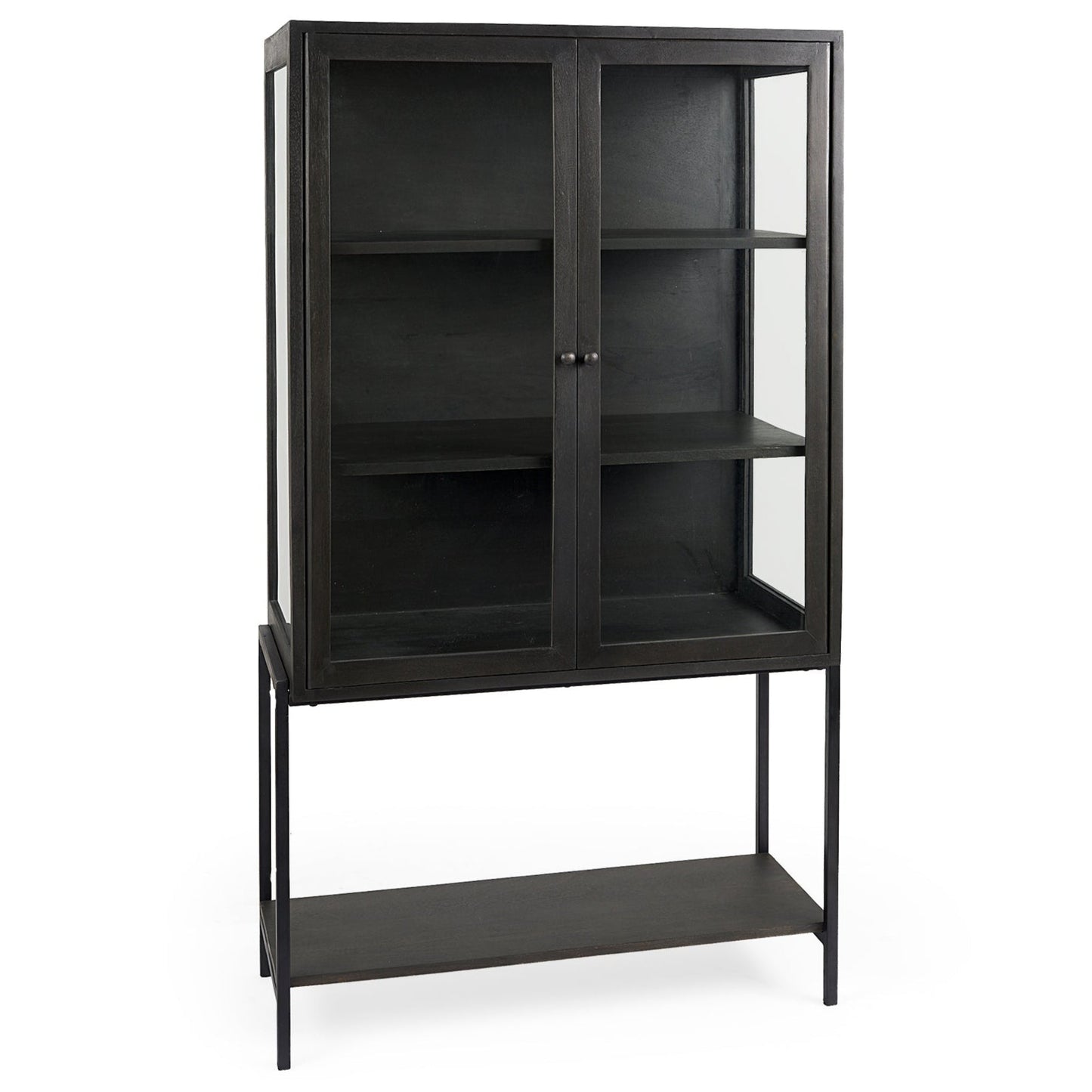 Arelius Wood Top Modern Bookcase