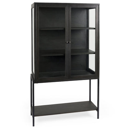 Arelius Wood Top Modern Bookcase
