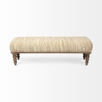 Alder Cream Fabric Bedroom Bench