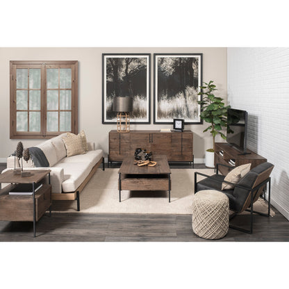 Mercana Colburne Premium Fabric Three Seater Sofa