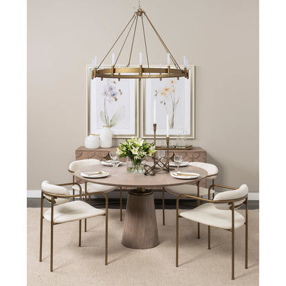 Mercana Maxwell Wooden Round Dining Table