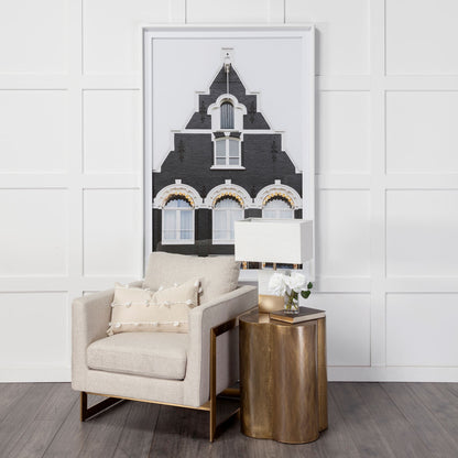 Mercana Quatrefoil Cladding Brass Accent Table