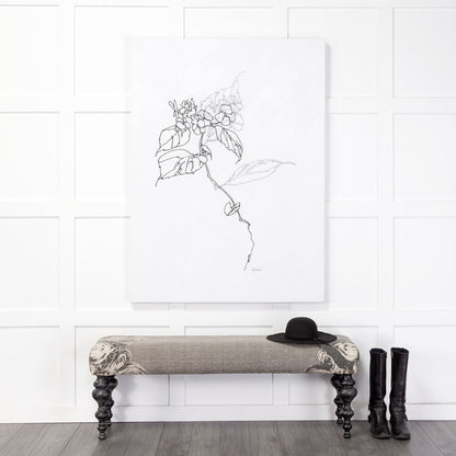 Alhambra Grey Fabric Bedroom Bench