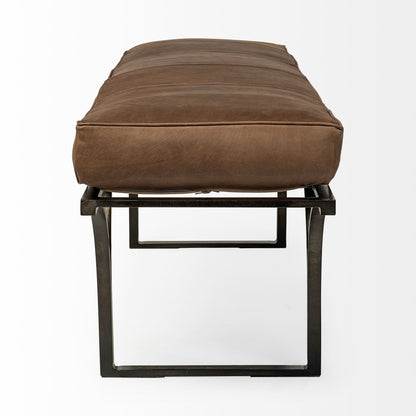 Jessie Genuine Leather Bedroom Bench