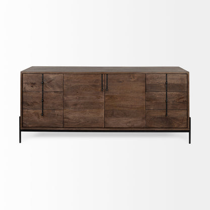 Glenn Six Drawers Wood Sideboard