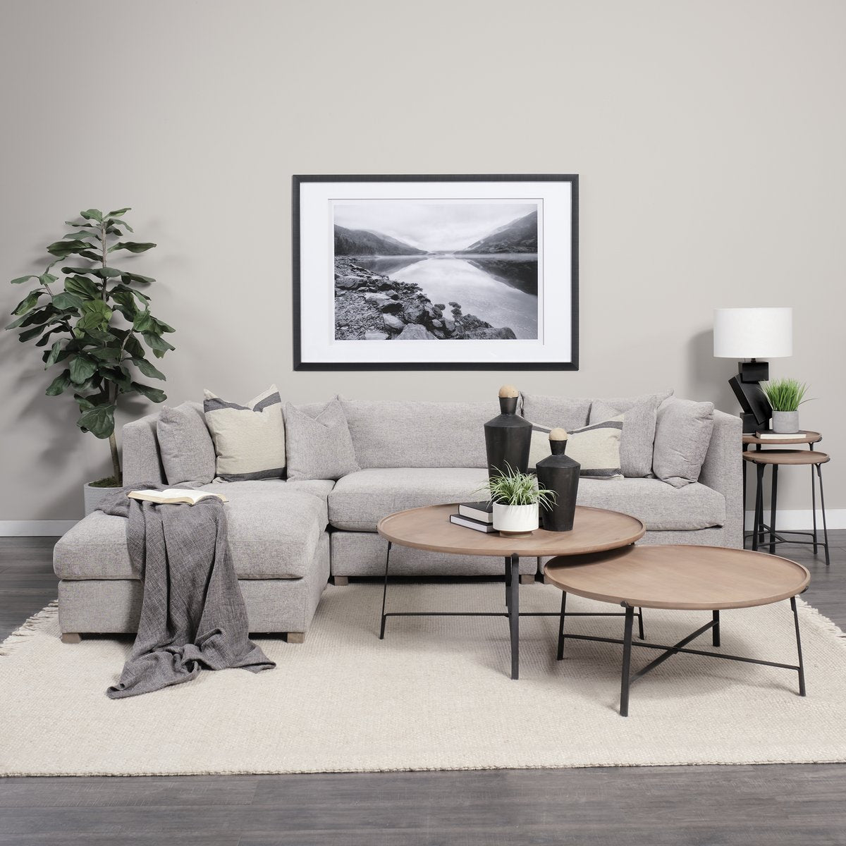 Mercana Valence Fabric Full Size Ottoman