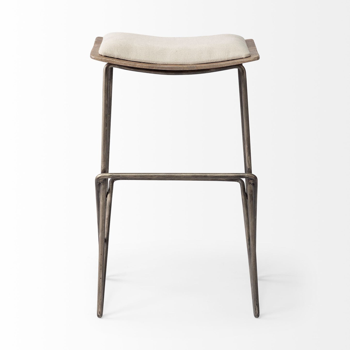 Katniss Cream Fabric Barstool
