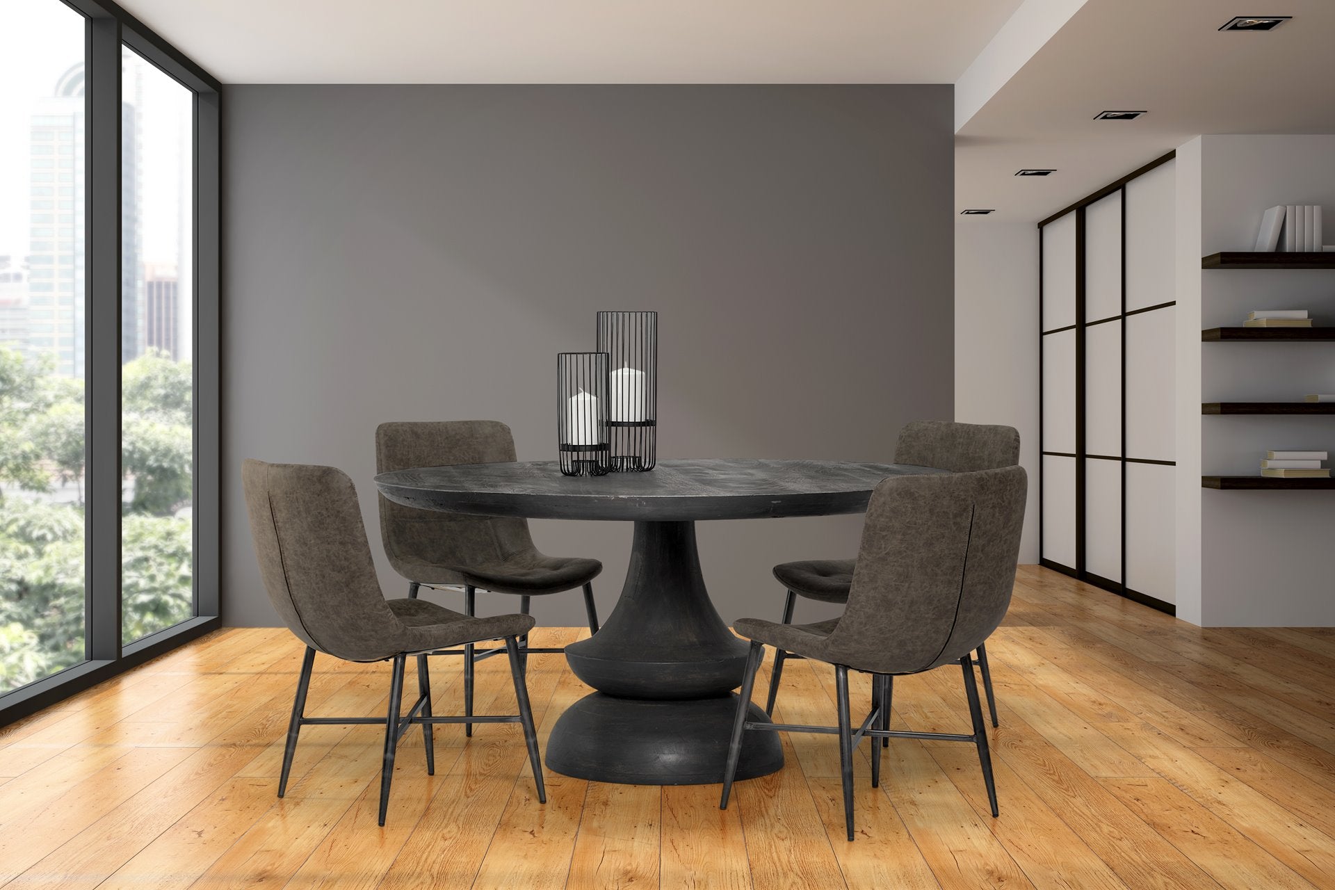 Mercana Crossman Wooden Round Dining Table