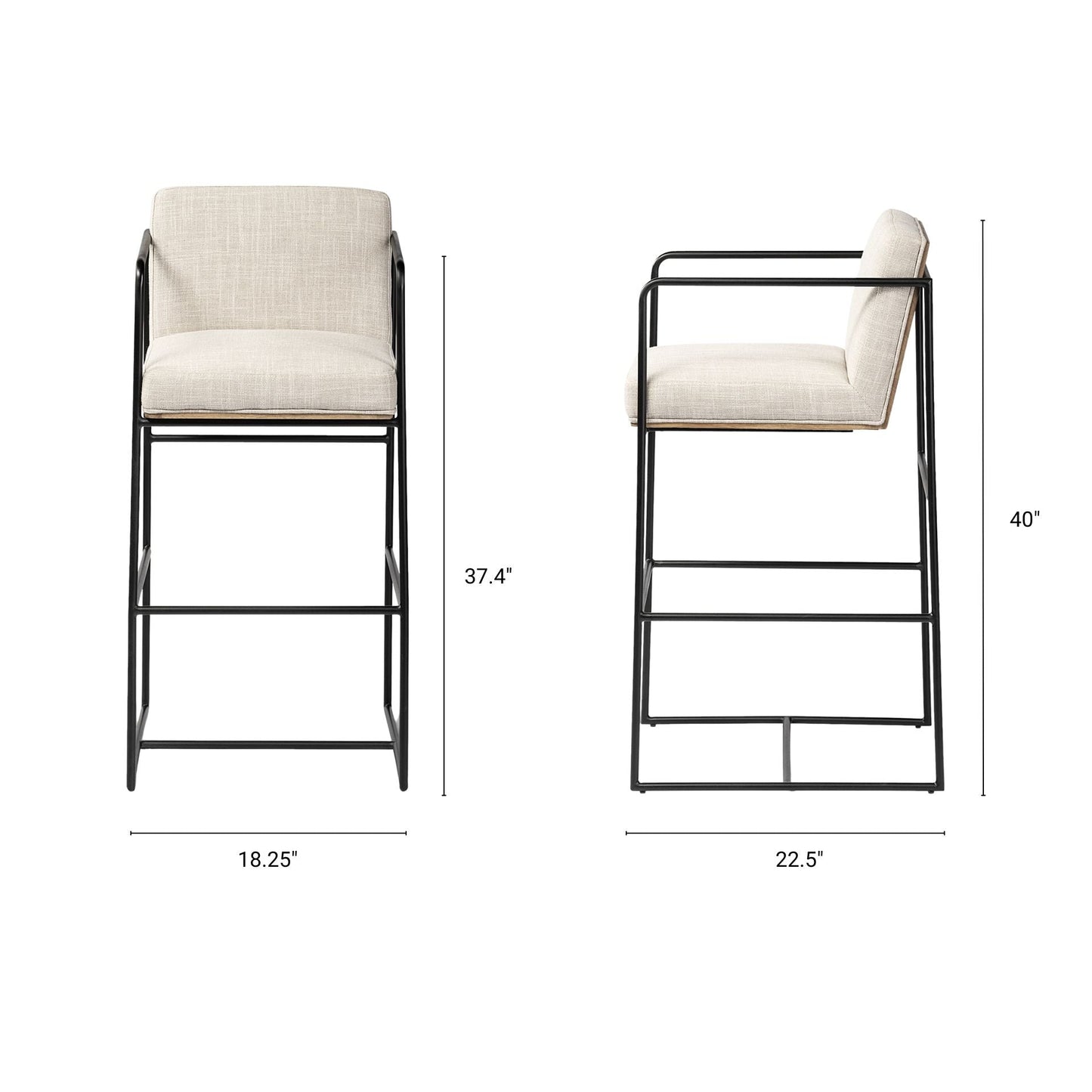 Stamford Leather Bar Stool