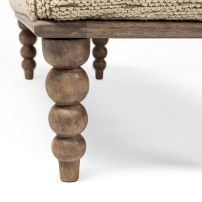 Alder Cream Fabric Bedroom Bench